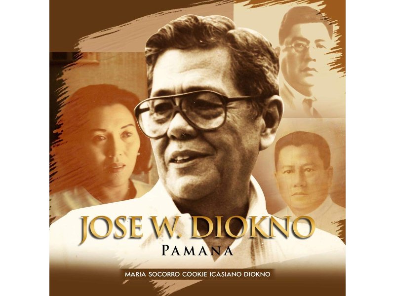 Book cover: Jose W. Diokno, Pamana by Maria Socorro Cookie Icasiano Diokno