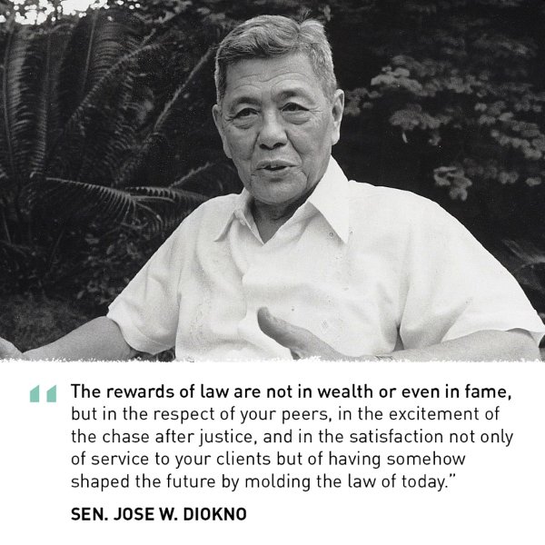 Quotable Diokno. Meme from the Facebook page of Jose W. Diokno, public figure.