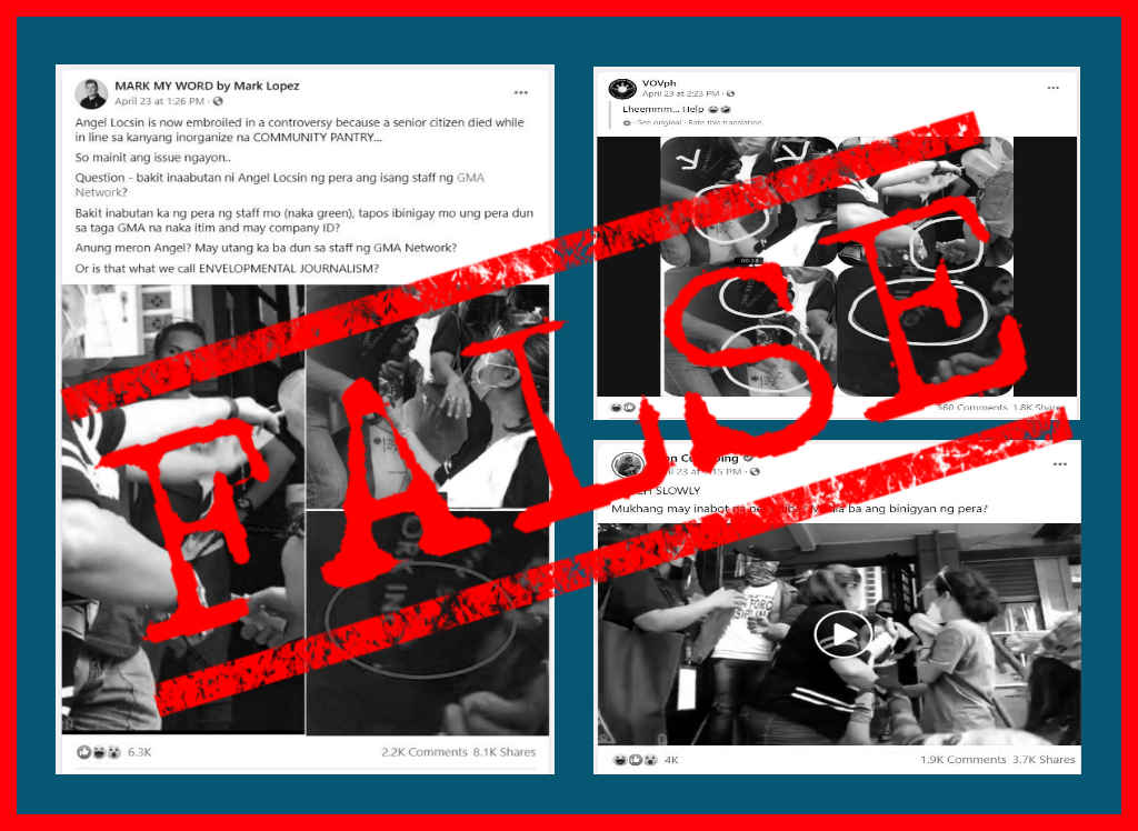 VERA FILES FACT CHECK: PIA official, FB pages FALSELY claim Angel Locsin paid GMA News