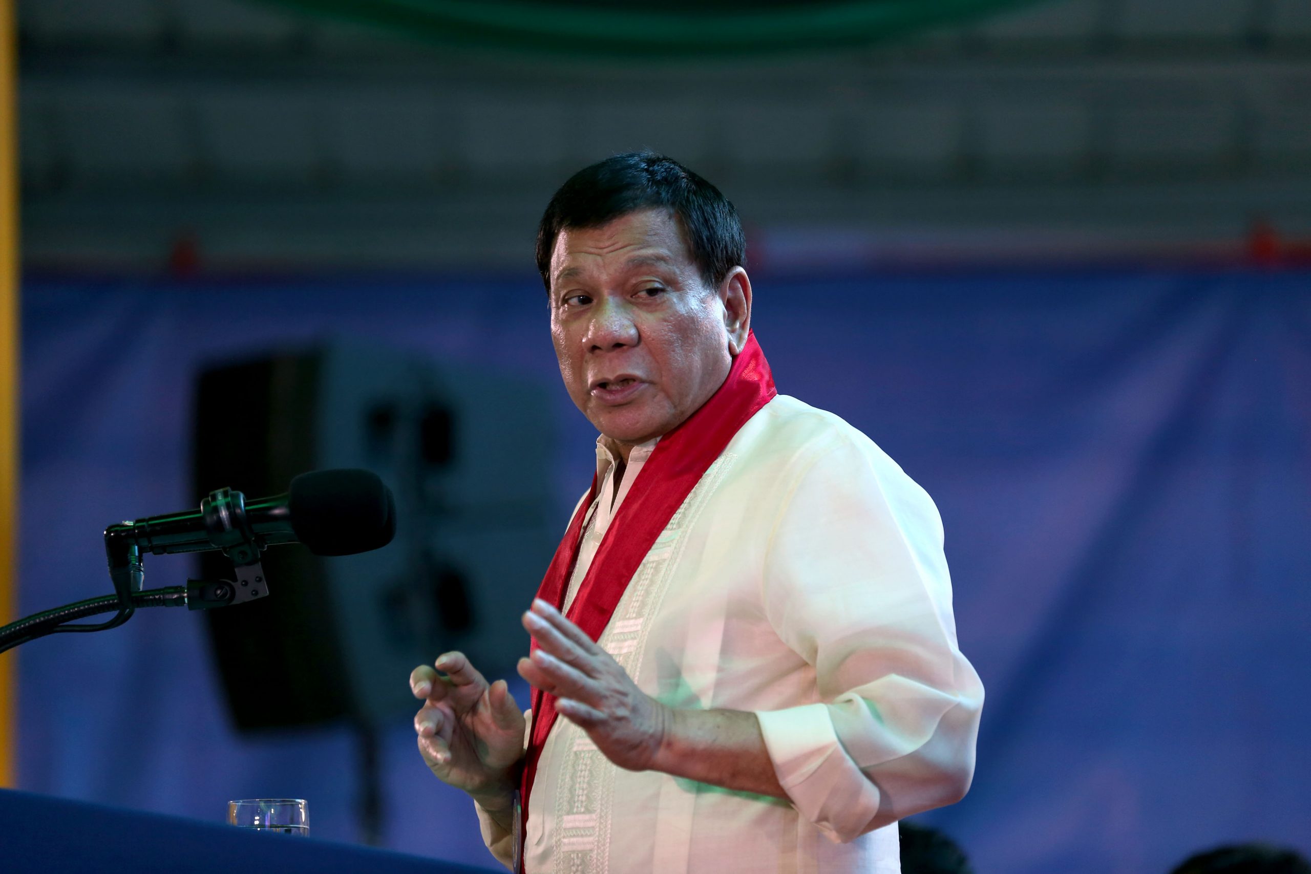 Duterte during the BIR 113th Founding Anniversary