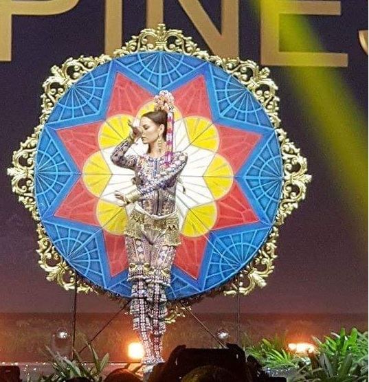 Binibibing Pilipinas 2018 Catriona Gray at National Costume competition of 2018 Miss Universe competition..jpg