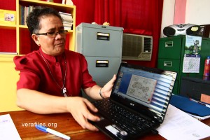 Ramona Monet Pendon, PPCRV Coordinator in Jolo, Sulu. Photo by VINCENT GO.