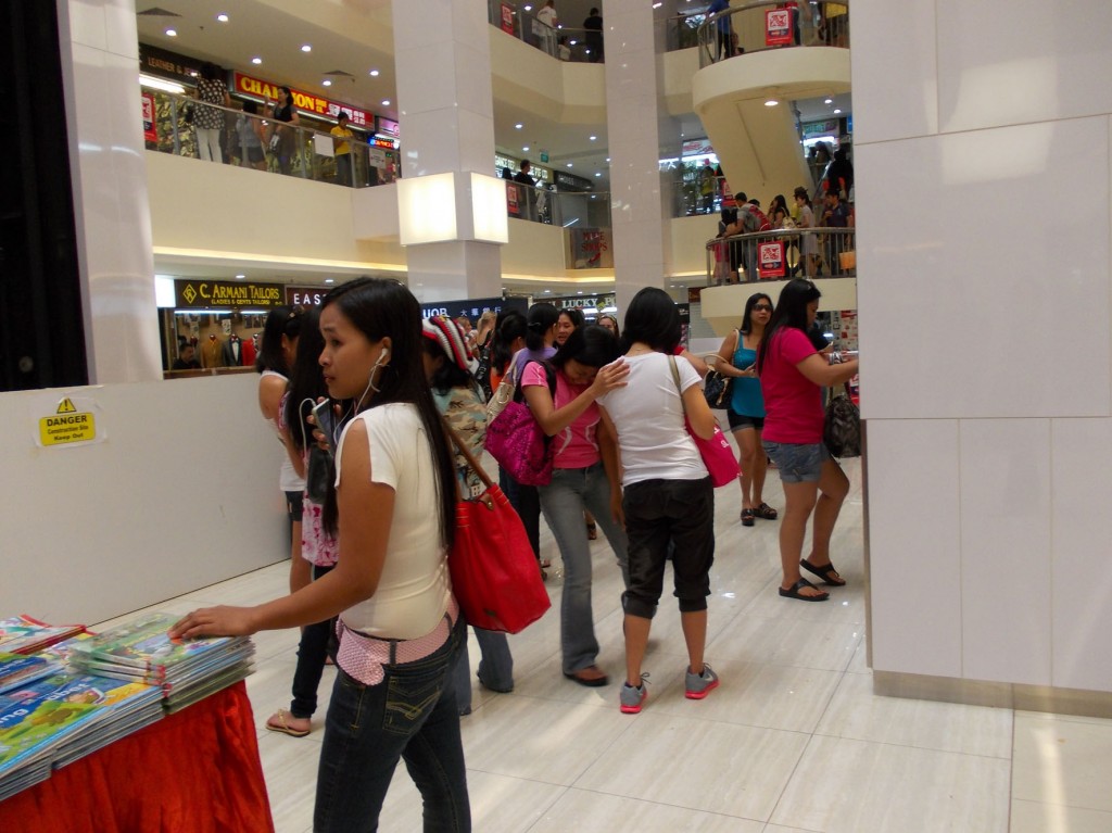 Pinays at the Lucky Plaza  in Singapore