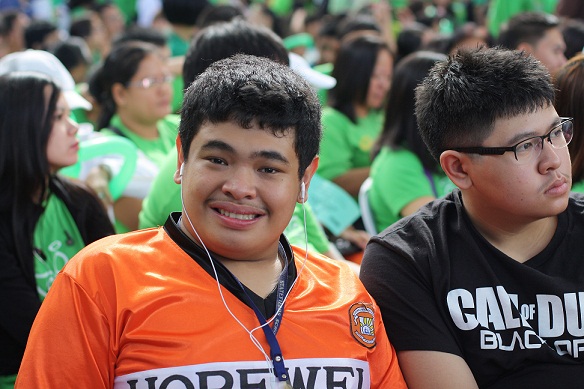 Carlo Deogracias, in orange shirt, and his brother Maru.