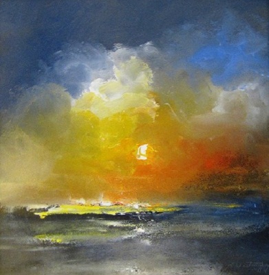 Impressions of the Sun, 2011, Oil on canvas, 46x 46 cm