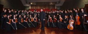 The ABS-CBN Philharmonic Orchestra at their Dolphy Theater home.