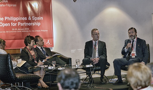 Instituto Cervantes Sec. Gen. Rafael Rodriguez Ponga during the colloquium on Heritage Tourism.