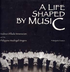The cover of the biography of National Artist Andrea Veneracion by Marjorie Evasco.