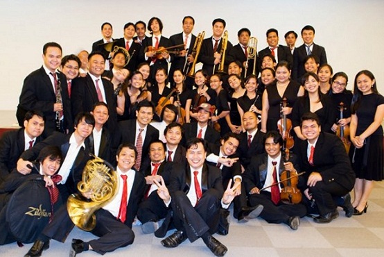The mostly young members of the Manila Symphony Orchestra