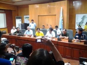 September 9 press briefing at the Zamboanga City Hall. Photo courtesy of CHRISTIAN OLASIMAN  