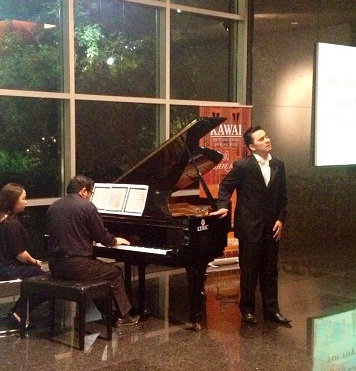 Tenor Arthur Espiritu with pianist Najib Ismail.