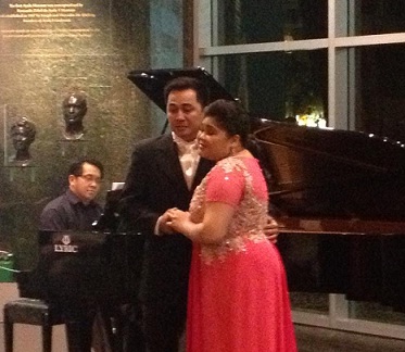 Tenor Arthur Espiritu with soprano Stephanie Aguilar.