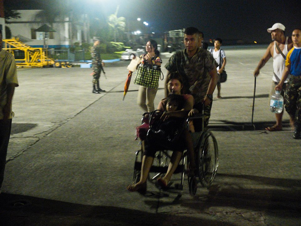 Yolanda survivor arrives in Villamor Air Base