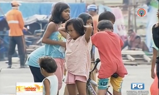 Tacloban children displaced by Yolanda