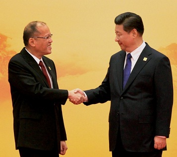 Pres. Aquino and Pres. Xi Jinping, Beijing Nov 2014