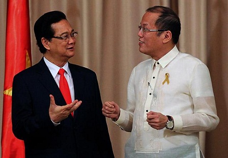 Alliance forged.Pres. Aquino and Vietnam Prime Minister Nguyen Tan Dung in Malacanang May 2014.
