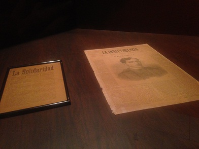 La Solidaridad reformist magazine and La Independencia revolutionary newspaper.