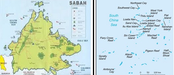 Sabah and Spratlys