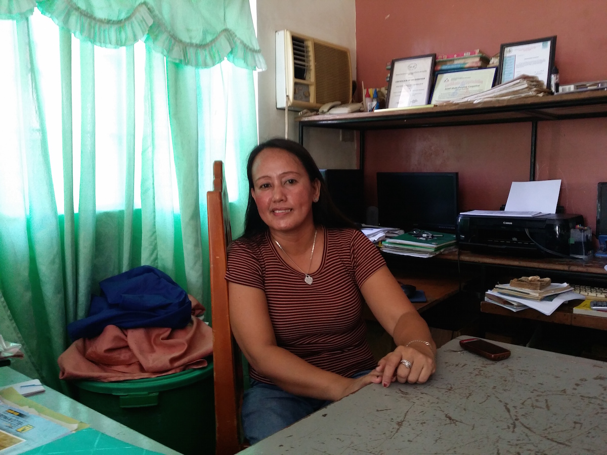 Alicia M. Fabiaña, manager of ADAP Multi-purpose Cooperative, whose members include the residents of ADAP Village. Photo by JOHN FRANCES C. FUENTES