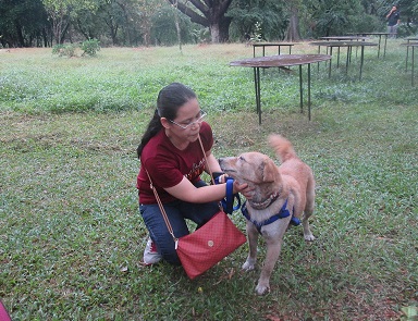 Rebecca Villalonga and Molly.