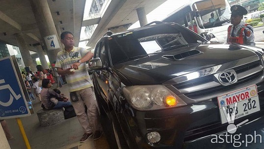 Mayor appropriates parking slot for PWD. Photo from ASTIG.PH