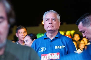 Senatorial candidate Rafael Alunan. Photo by Mario Ignacio III.