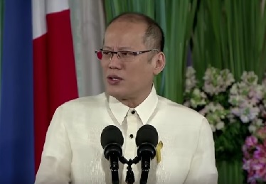 President Aquino speaks at the June 12, 2016 Independence Day celebration in Malacanang. Photo by Malacanang.