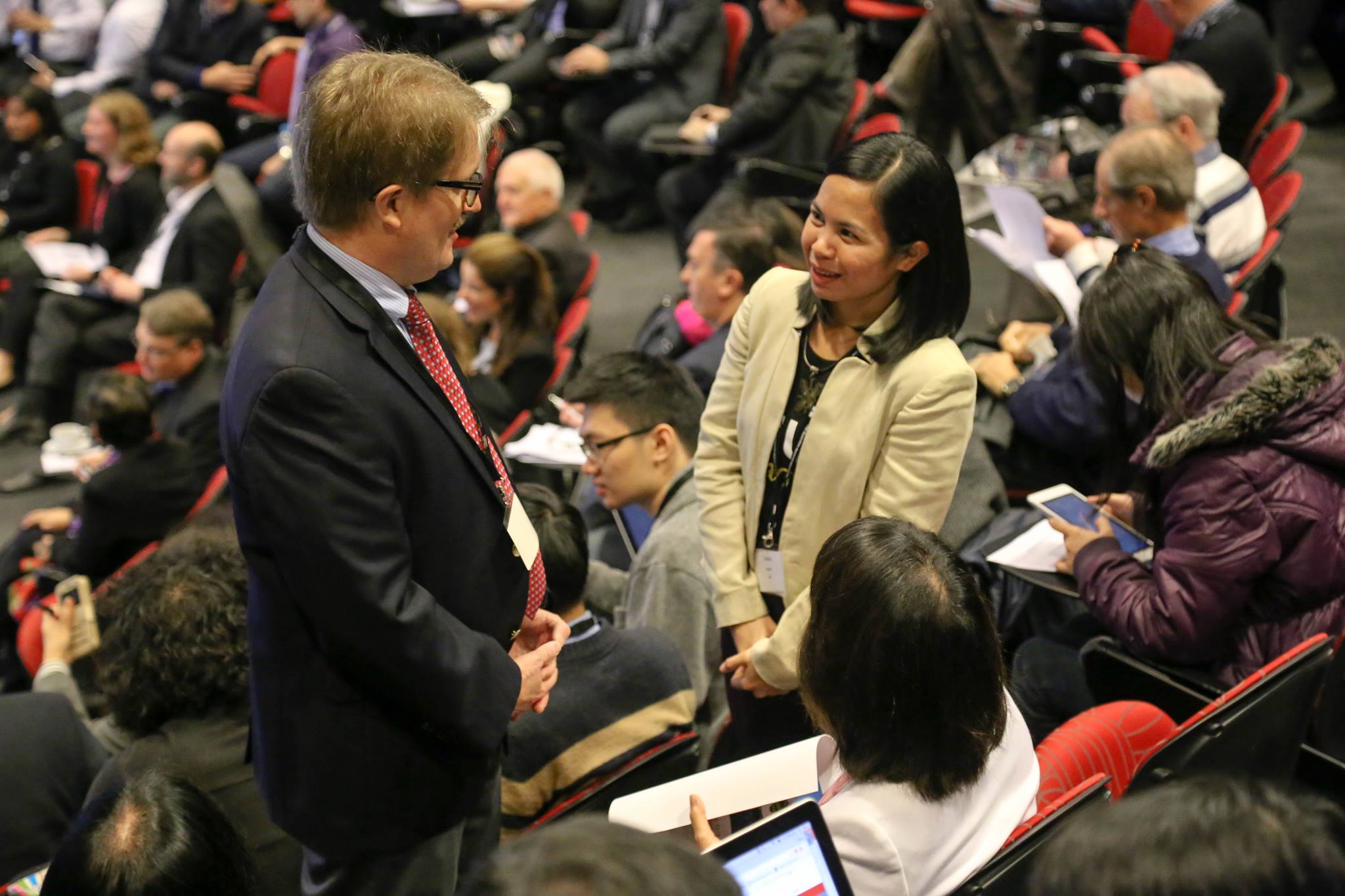 Hutchcroft and Jopson during the book launch. Photo by Virgilio Umpacan Jr.