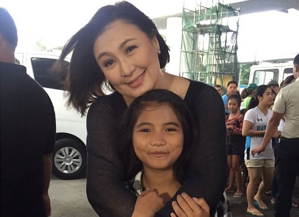 . Sharon Cuneta with Voice Kids prodigy Antonette Tismo. Meeting a singing talent who lives under the bridge was a humbling experience.