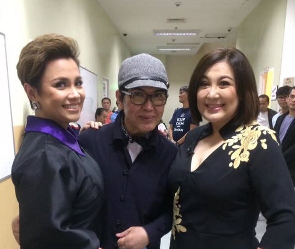 Sharon Cuneta with close friend Fanny Serrano and Voice Kids co-jury Lea Salonga. She learned more from the kids listening to music from their hearts