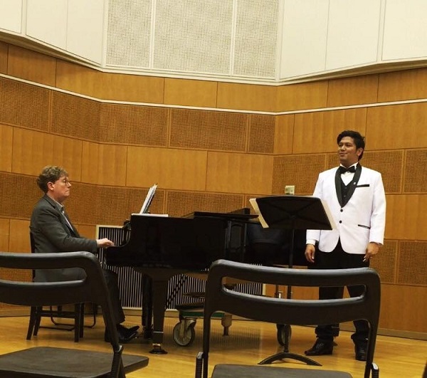 1.Baritone Zip de Guzman performing at Elizabeth University in Hiroshima, Japan. The city is now a cultural destination.