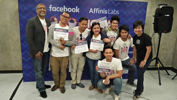 Team In the Mix, winner of first Digital Halo-Halo Hackathon with Shahed Amanullah (extreme left) of Affinis Labs. Photo from Facebook of Digital Halo-Halo Hackathon.