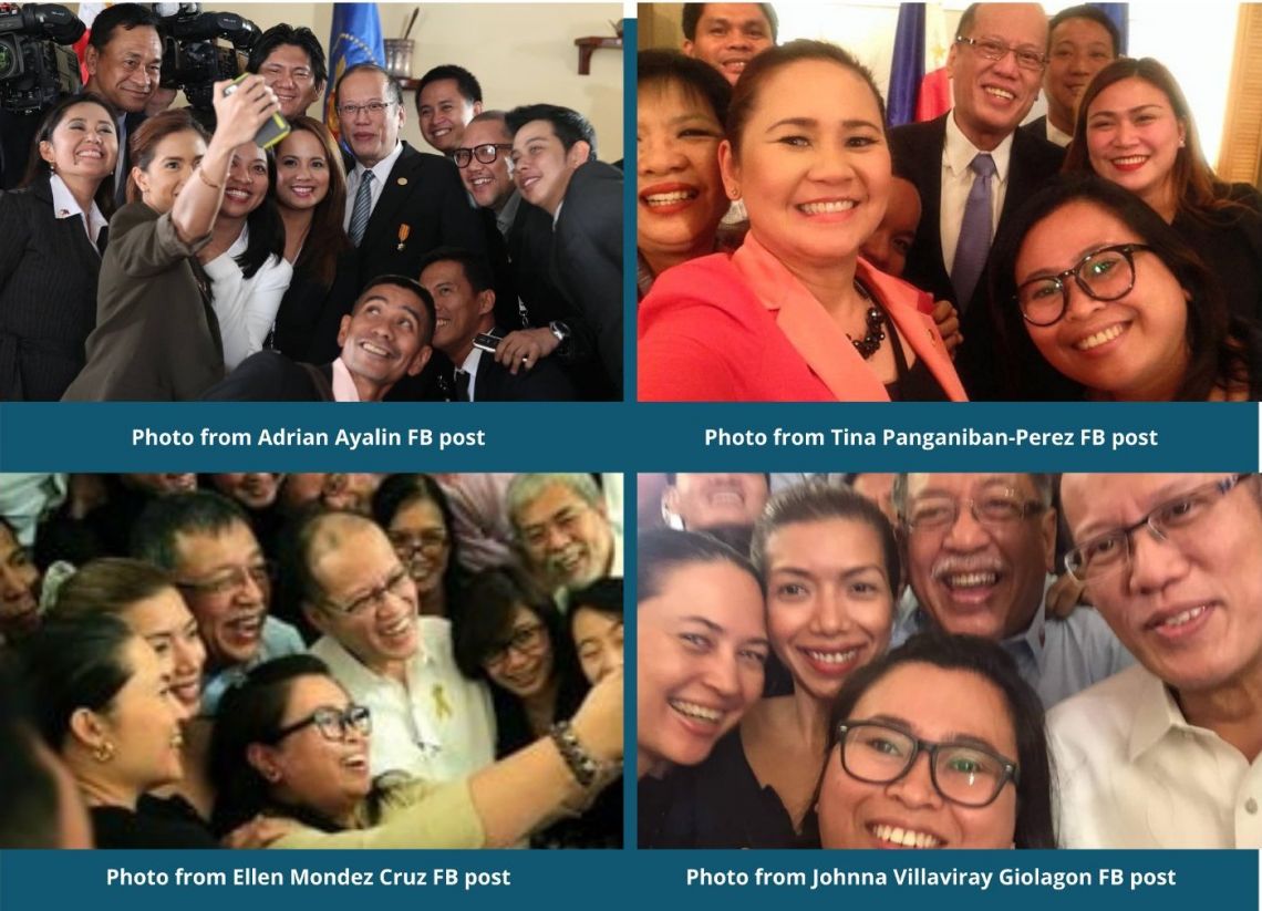 Photo selfies with PNoy