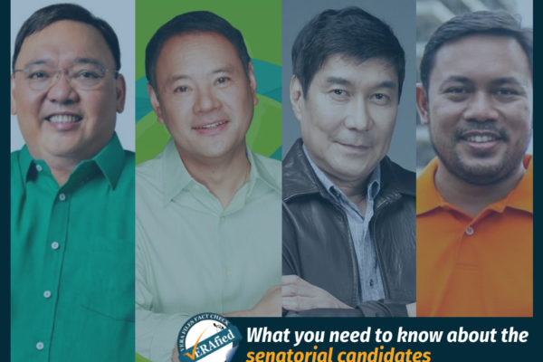 Senatorial candidates: Harry, Gibo, Tulfo, Villar