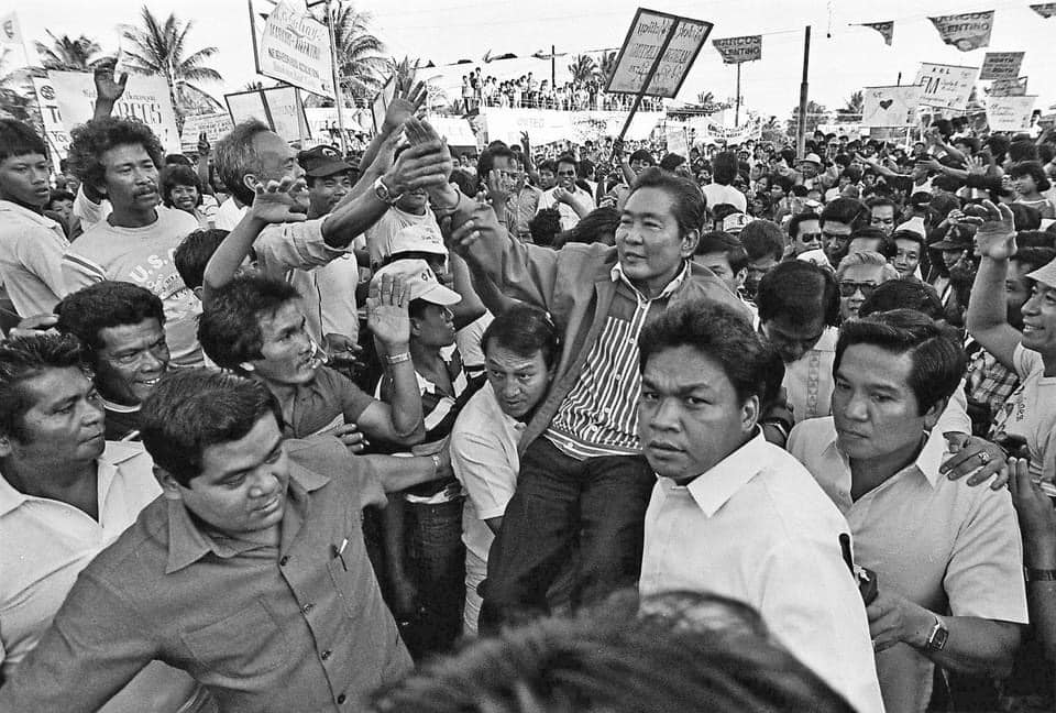 Ferdinand Marcos snap election campaign. Photo by Joe Galvez.