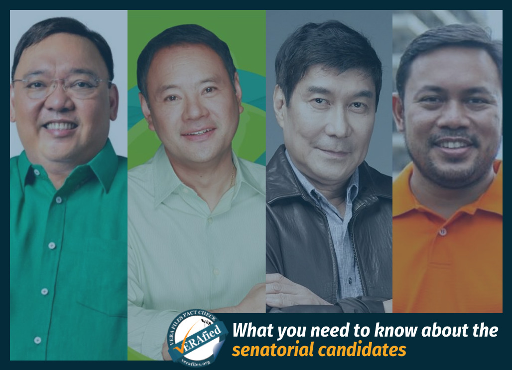 VERA FILES FACT SHEET: What you need to know about the senatorial candidates