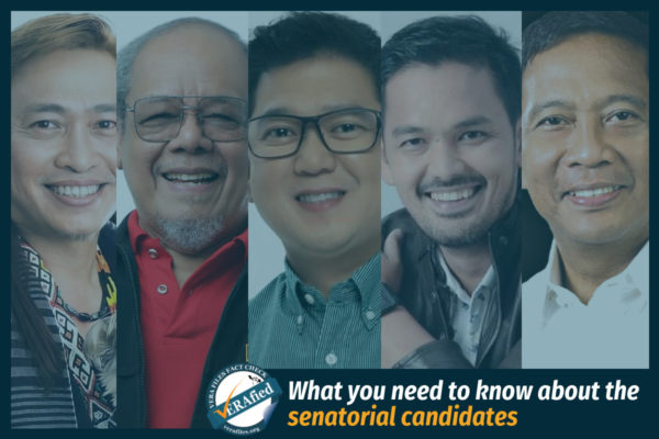 VERA FILES FACT SHEET: What you need to know about the senatorial candidates