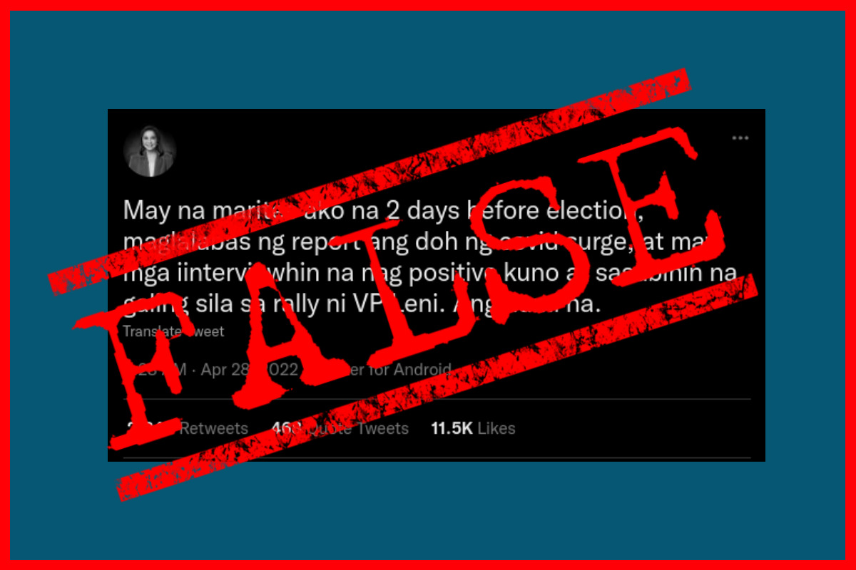 VERA FILES FACT CHECK: Posts claiming DOH to bloat COVID cases before elections NOT TRUE