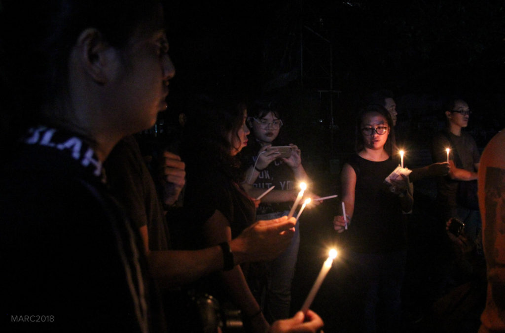 Journalists and media workers light candles to remember their colleagues who were brutally killed in the name of duty.