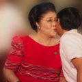 Bongbong Marcos kissing mother Imelda July 2 2016