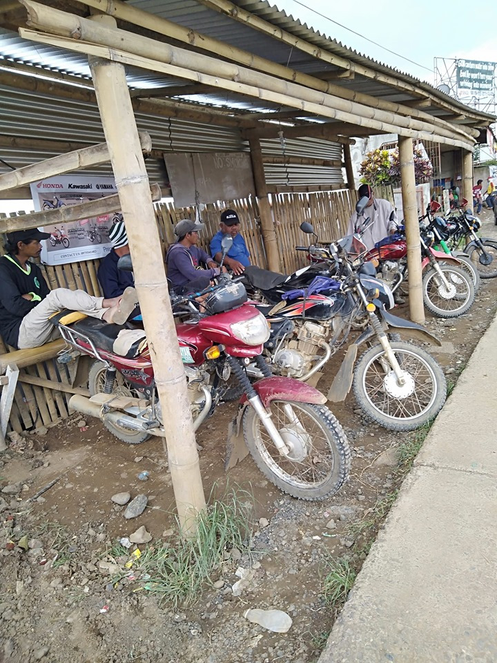 A terminal for habal-habal in Dalwangan, Malaybalay