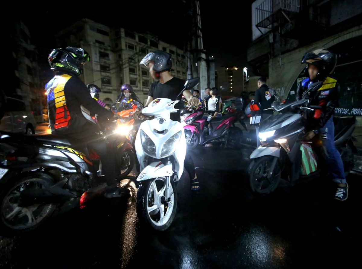 RIDERS / NOVEMBER 17, 2019 Riders of Angkas Riders and Passengers Group during meeting in Quiapo, Manila. INQUIRER PHOTO / RICHARD A. REYES