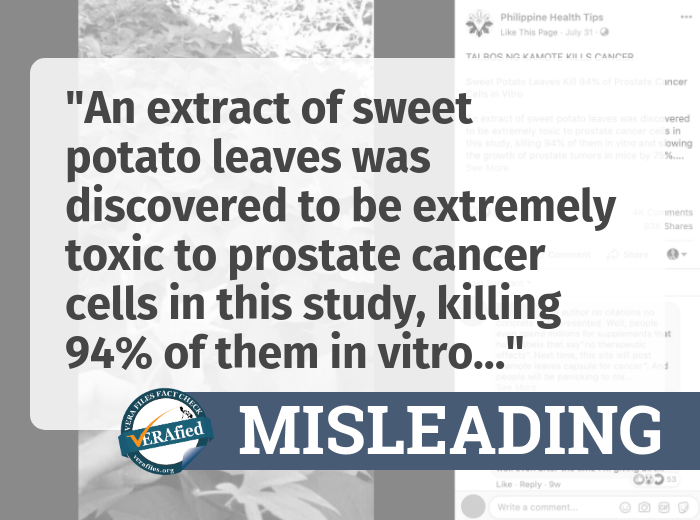 On being extremely toxic to prostate cancer cells, killing 94% in vitro- Misleading