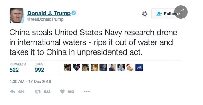 Trump’s “unpresidented” tweet