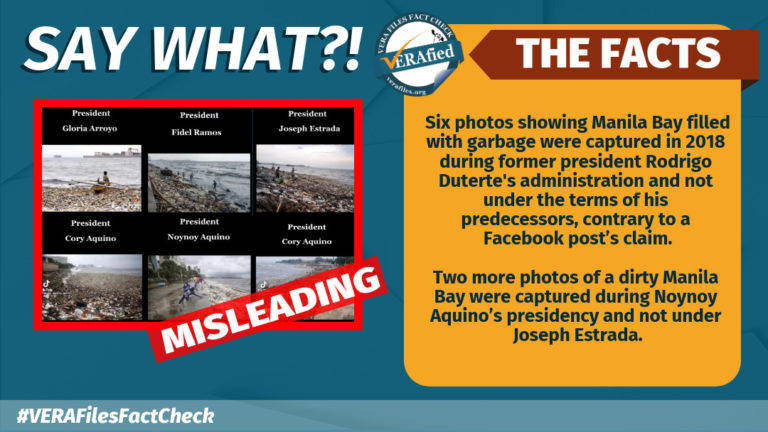 Vera Files Fact Check Photos Of Dirty Manila Bay Falsely Claimed As Pre Duterte Vera Files