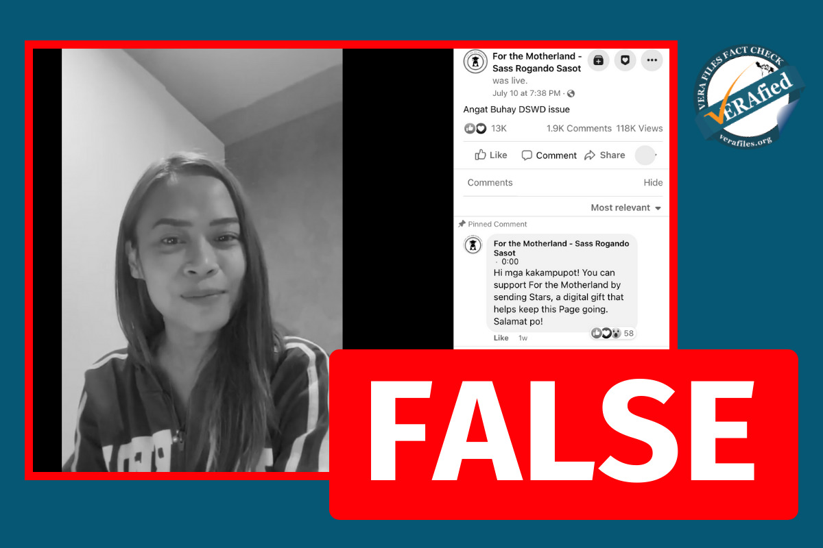 Vlogger makes FALSE claim that Angat Buhay grabbed credit for Ifugao relief efforts