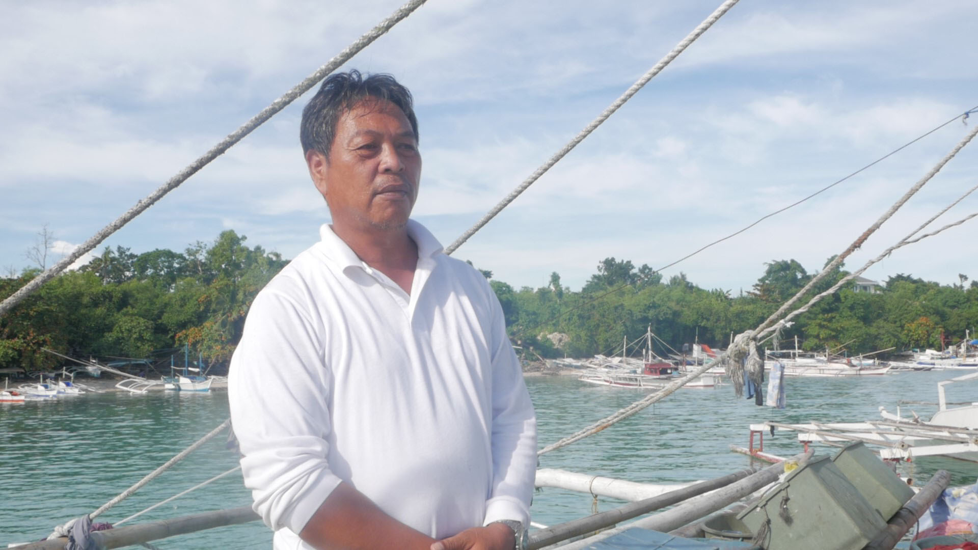 Eugene Lopecillo, boat owner-operator says there are still enough fish for fishers and mammals in Bohol waters.