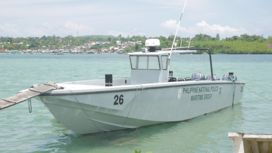 PNP Maritime Group Bohol's only patrol boat in Tagbilaran city.