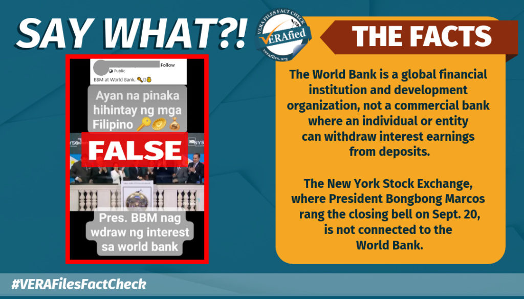 VERA FILES FACT CHECK: Marcos Jr. DID NOT withdraw interest earnings ...