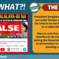 VERA FILES FACT CHECK: Video on Marcos Jr. freeing De Lima NOT TRUE
